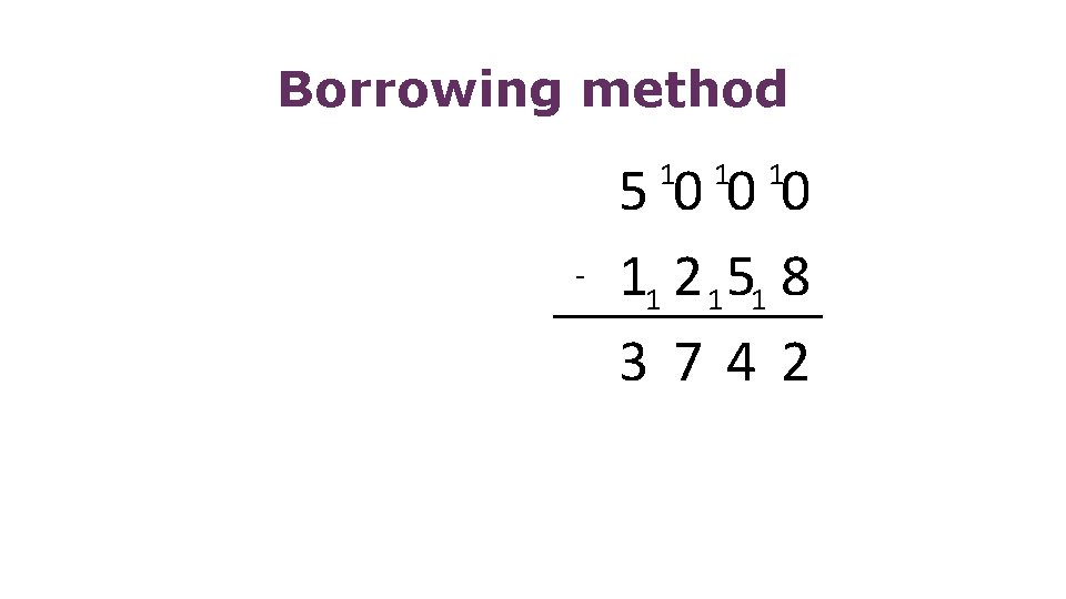 Borrowing method 5000 11 2 1 51 8 3742 1 - 1 1 