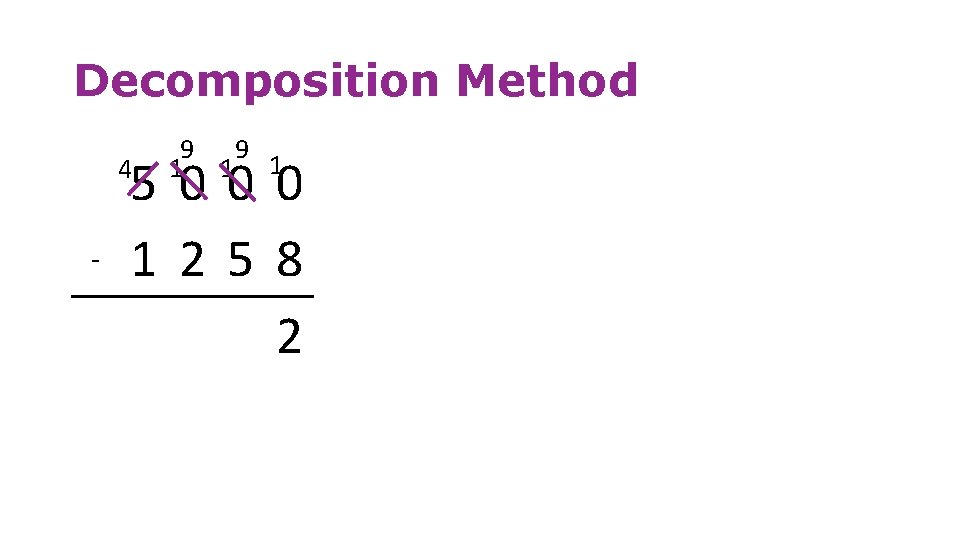 Decomposition Method 5000 1258 2 4 - 9 9 1 1 1 