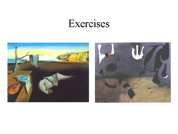Exercises 