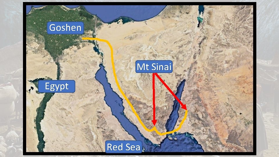 Goshen Mt Sinai Egypt Red Sea 