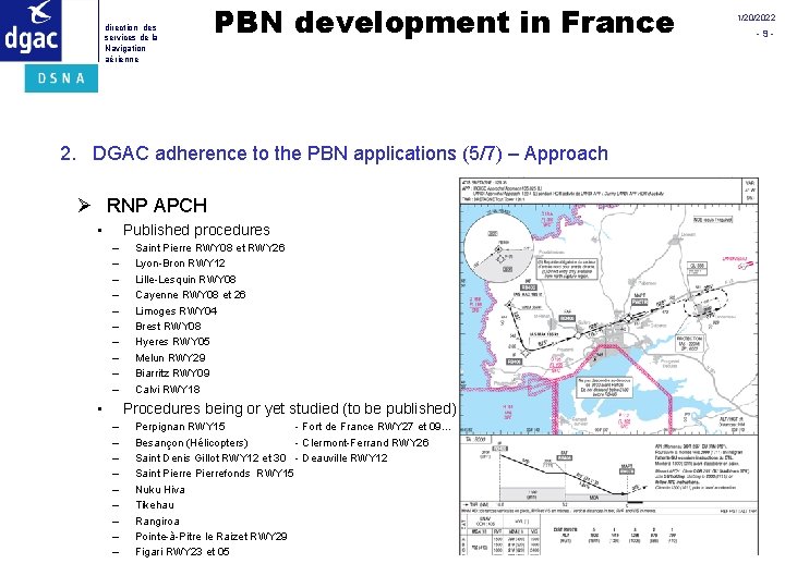 direction des services de la Navigation aérienne PBN development in France 2. DGAC adherence