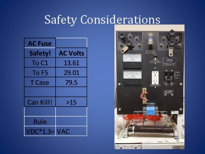 Safety Considerations 