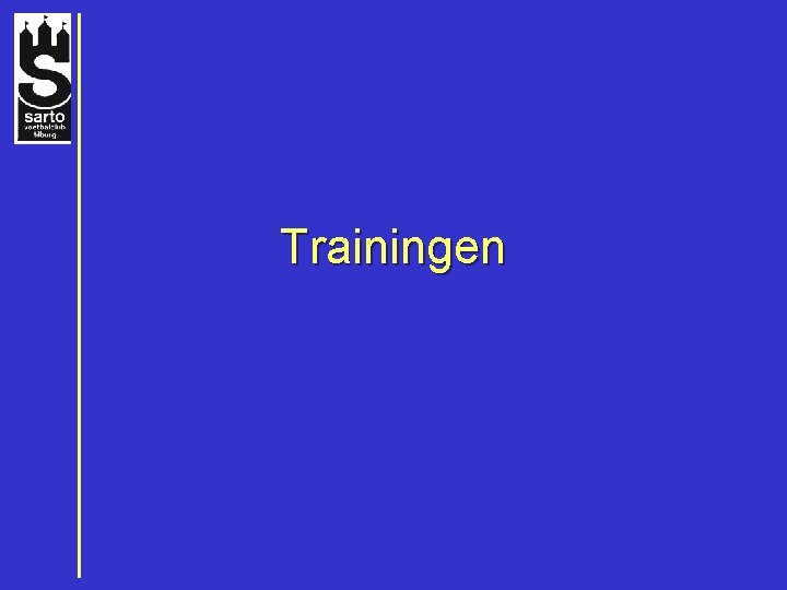 Trainingen 