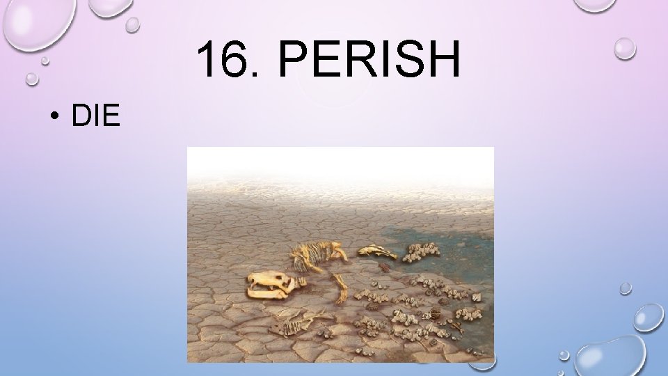 16. PERISH • DIE 