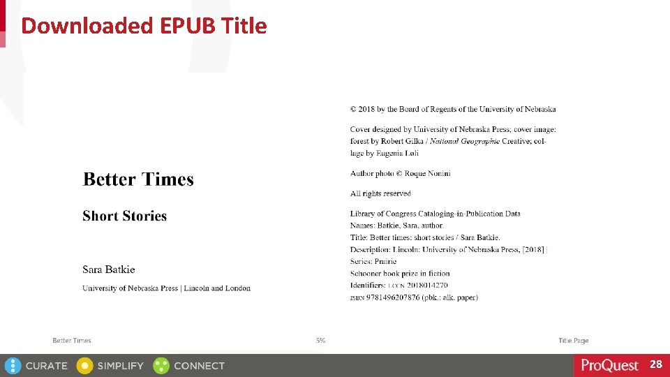 Downloaded EPUB Title 28 