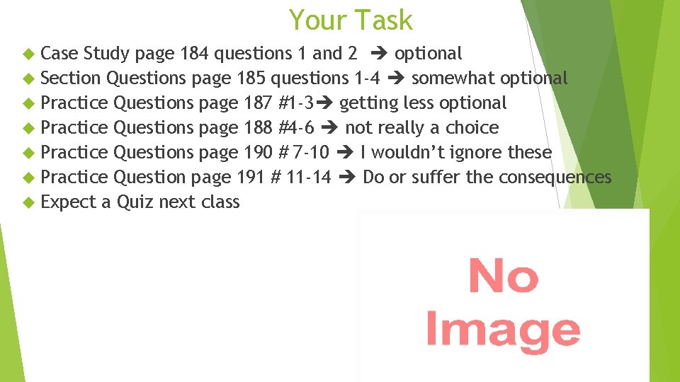 Your Task Case Study page 184 questions 1 and 2 optional Section Questions page