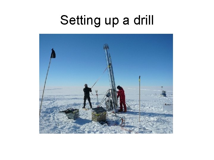 Setting up a drill 