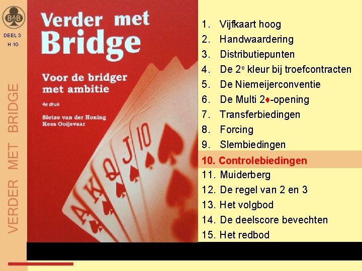 DEEL 3 H 10 Verder met Bridge Hoofdstuk