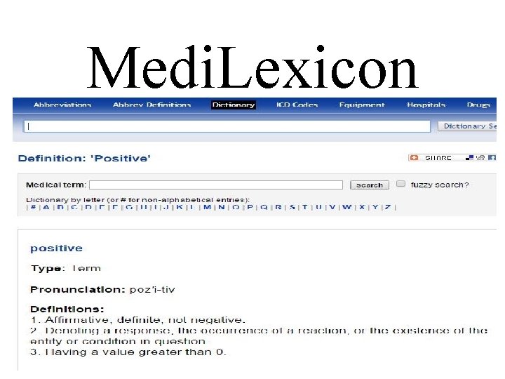 Medi. Lexicon 
