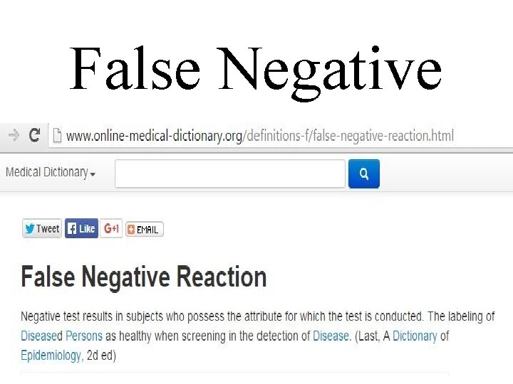 False Negative 