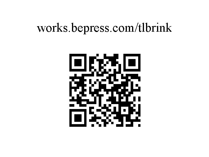 works. bepress. com/tlbrink 