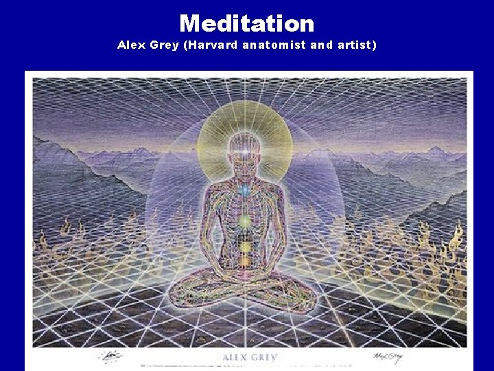 Meditation Alex Grey (Harvard anatomist and artist) 