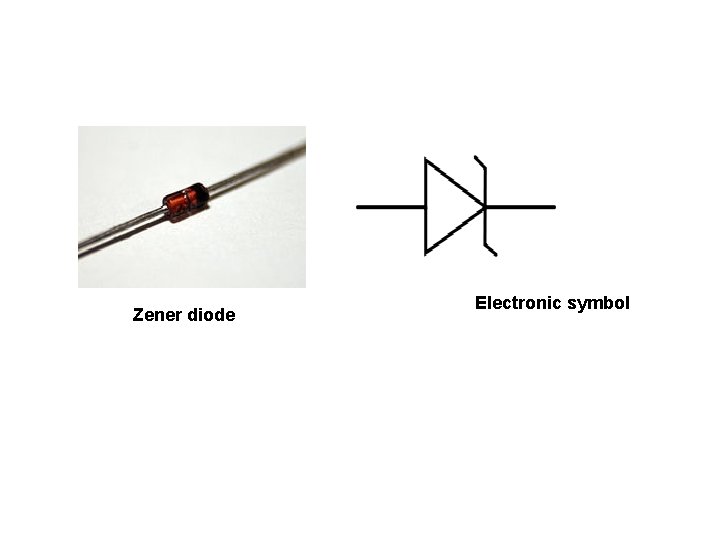 Zener diode Electronic symbol Zener diode Electronic symbol