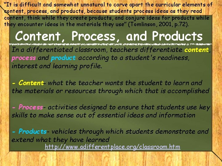 “It is difficult and somewhat unnatural to carve apart the curricular elements of content, “It is difficult and somewhat unnatural to carve apart the curricular elements of content,