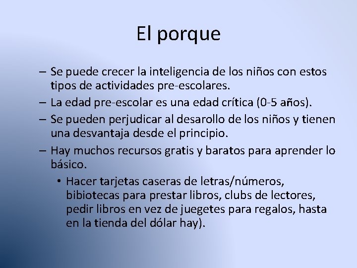 El porque – Se puede crecer la inteligencia de los niños con estos tipos