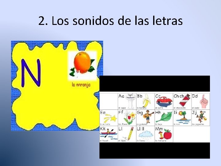 2. Los sonidos de las letras 