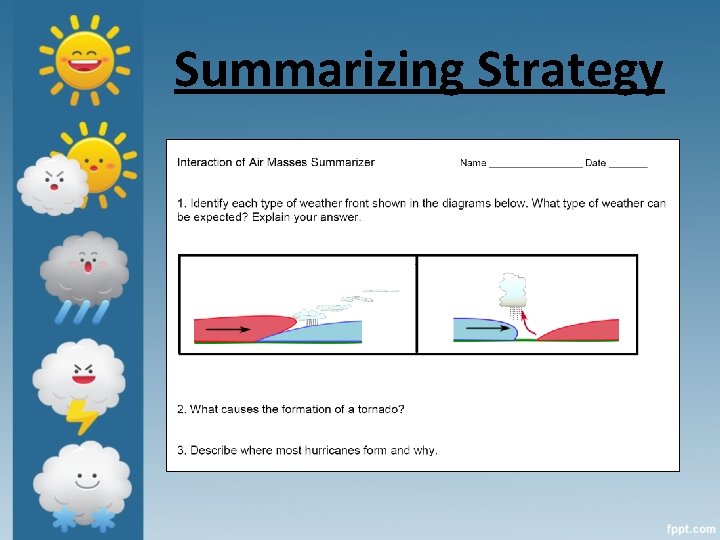 Summarizing Strategy 