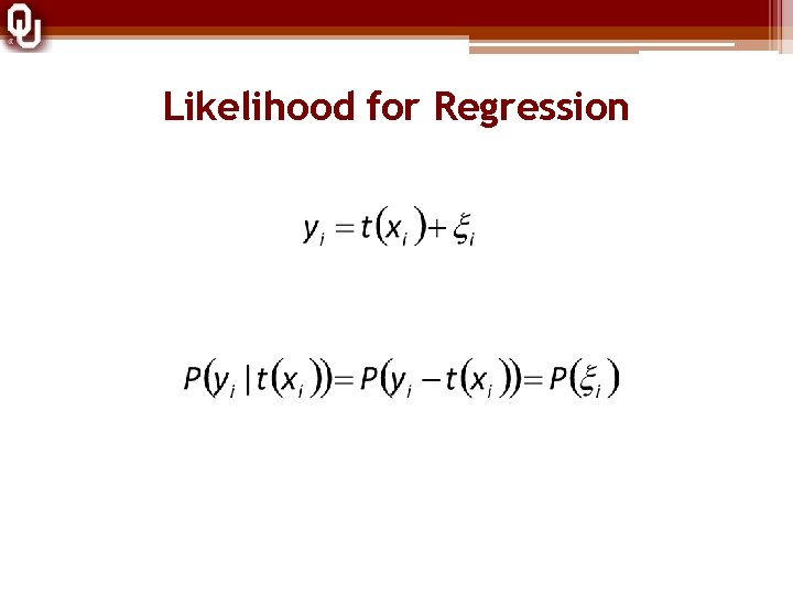 Likelihood for Regression 