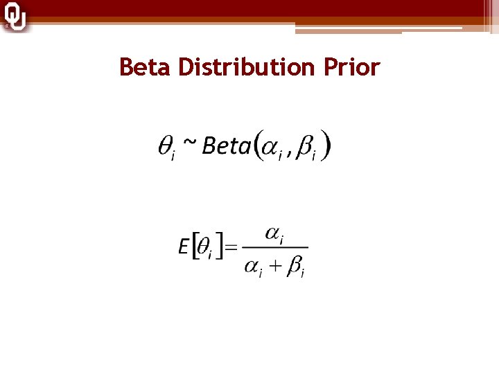Beta Distribution Prior 