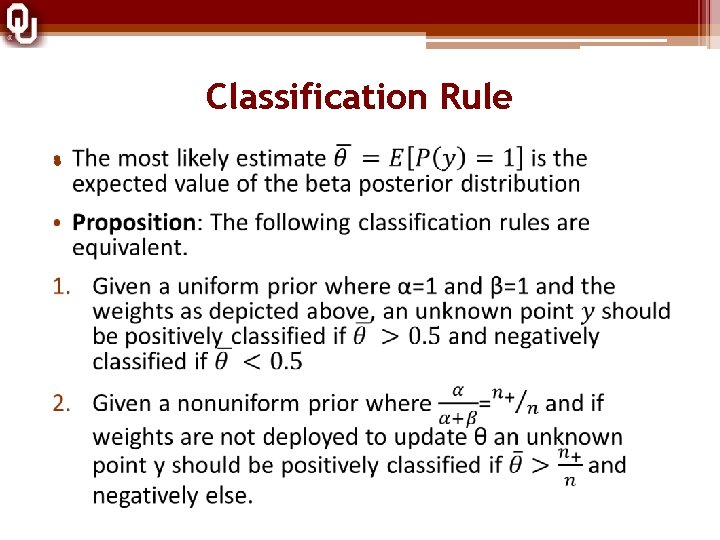 Classification Rule • 