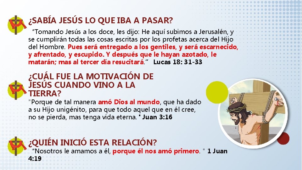 ¿SABÍA JESÚS LO QUE IBA A PASAR? “Tomando Jesús a los doce, les dijo: