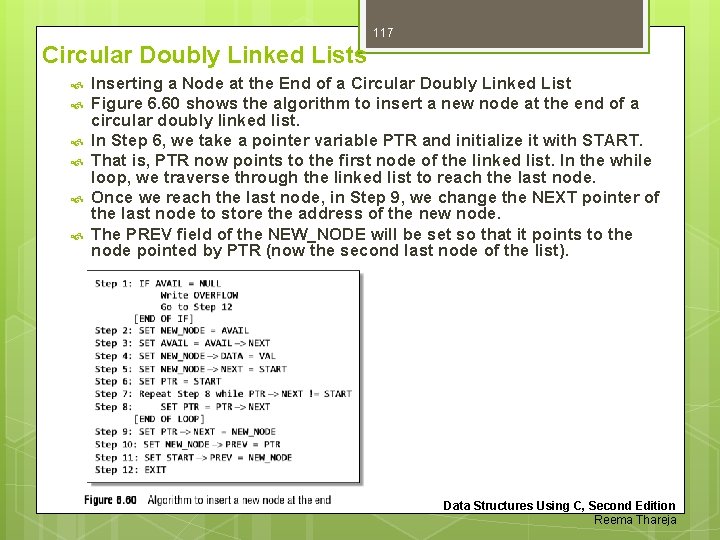 117 Circular Doubly Linked Lists Inserting a Node at the End of a Circular