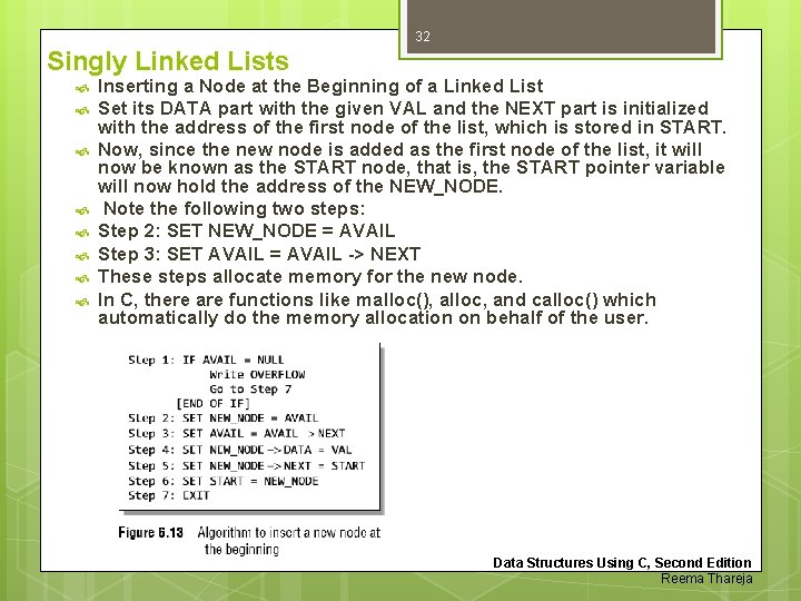 32 Singly Linked Lists Inserting a Node at the Beginning of a Linked List