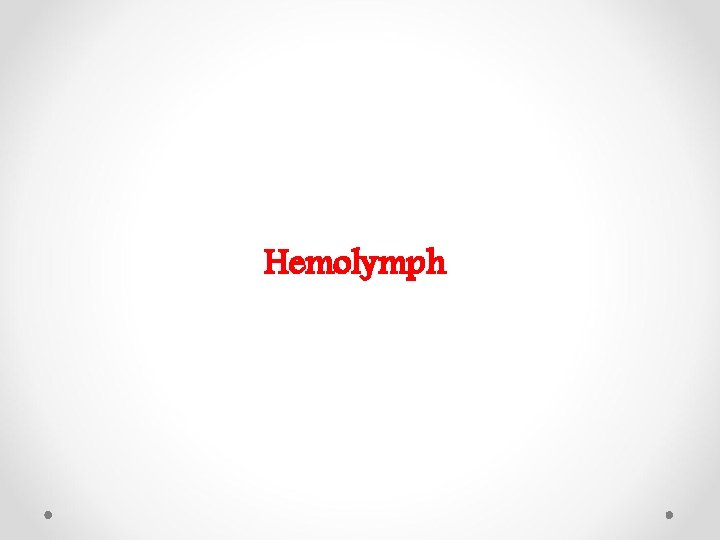 Hemolymph 