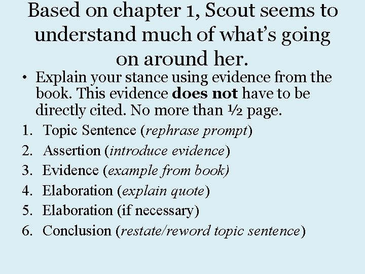 Based on chapter 1, Scout seems to understand much of what’s going on around