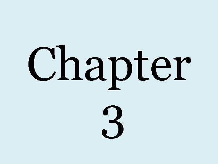 Chapter 3 