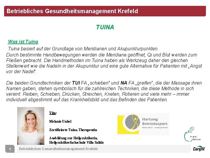 Betriebliches Gesundheitsmanagement Krefeld TUINA Was ist Tuina basiert auf der Grundlage von Meridianen und