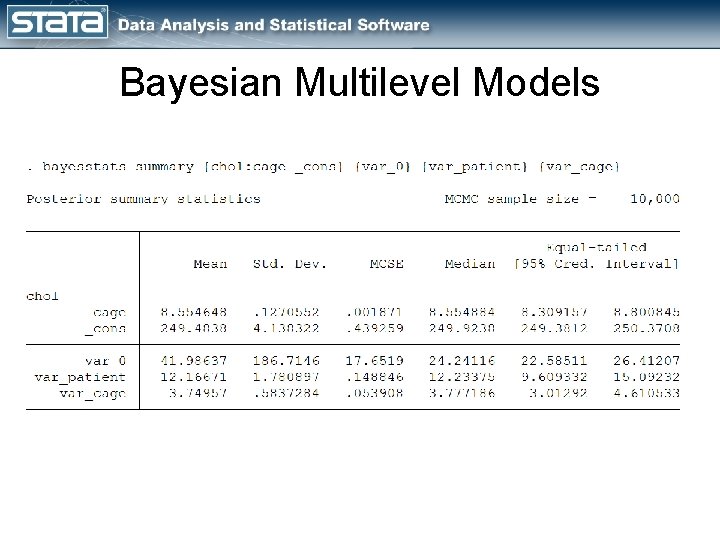 Bayesian Multilevel Models 