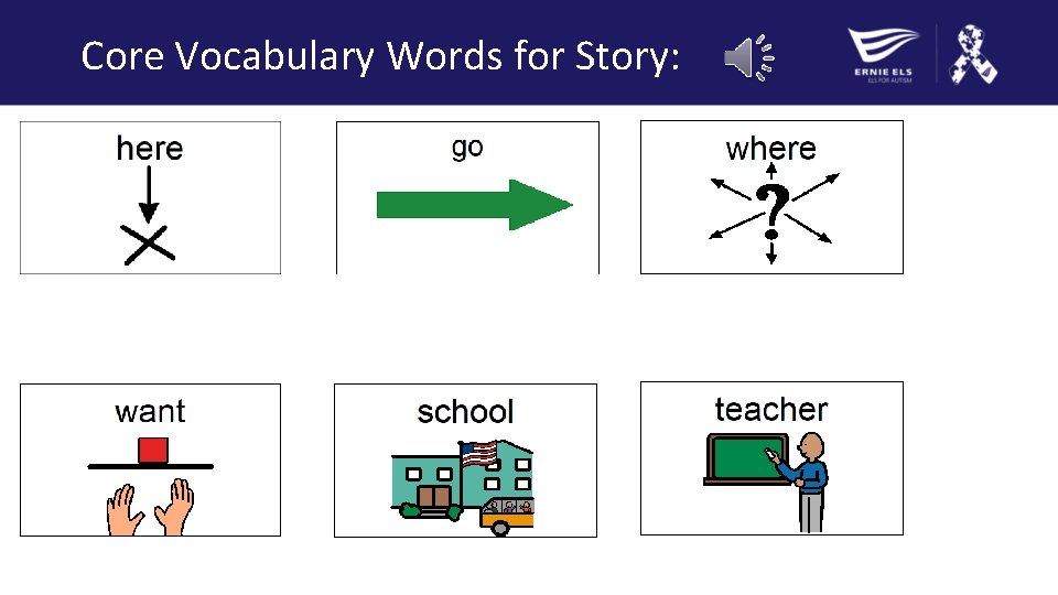 Core Vocabulary Words for Story: 