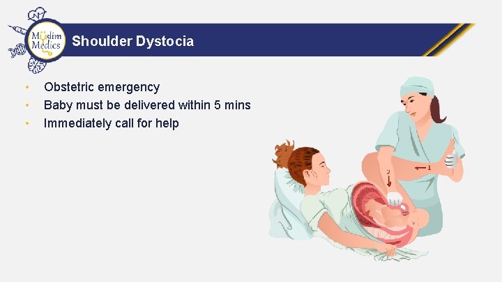 Shoulder Dystocia • • • Obstetric emergency Baby must be delivered within 5 mins