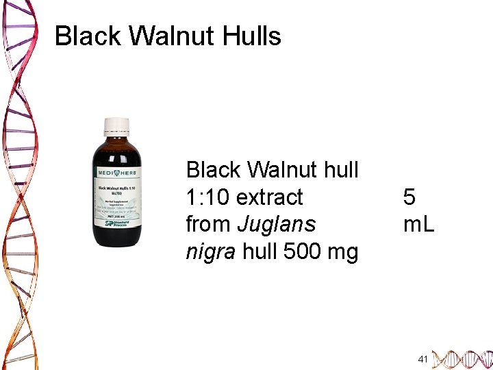 Black Walnut Hulls Black Walnut hull 1: 10 extract from Juglans nigra hull 500
