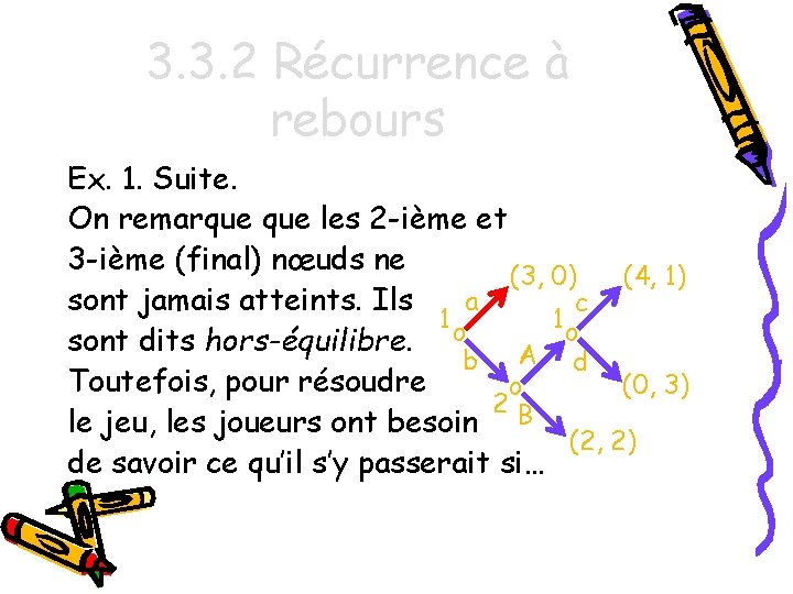 3. 3. 2 Récurrence à rebours Ex. 1. Suite. On remarque les 2 -ième