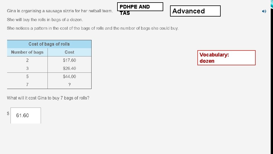 PDHPE AND TAS Advanced Vocabulary: dozen 