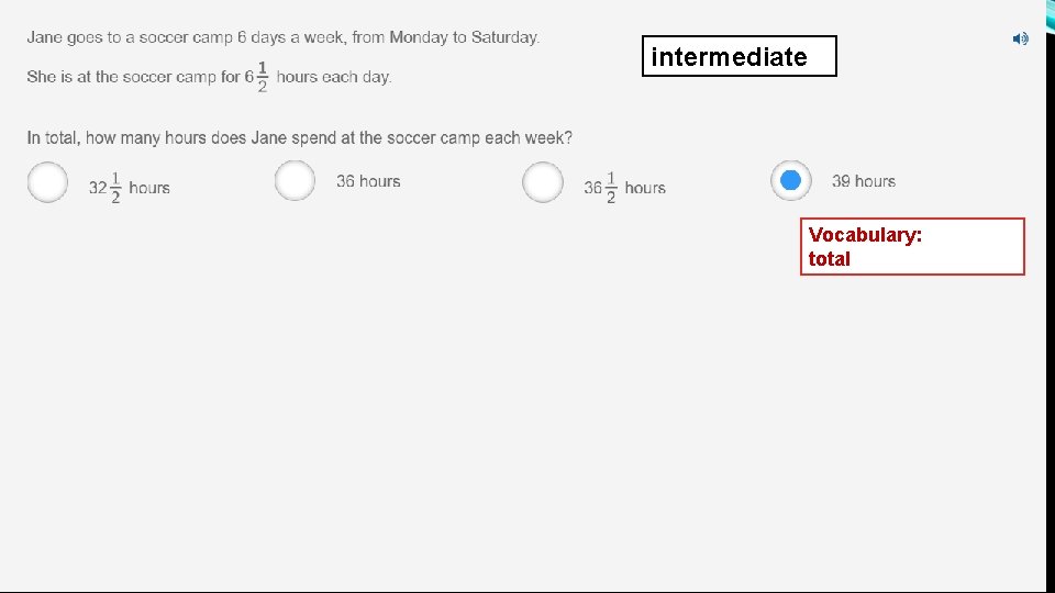 intermediate Vocabulary: total 