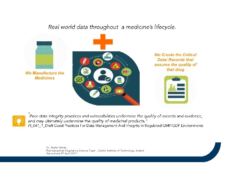 Dr. Nuala Calnan, Pharmaceutical Regulatory Science Team , Dublin Institute of Technology, Ireland Barocelona