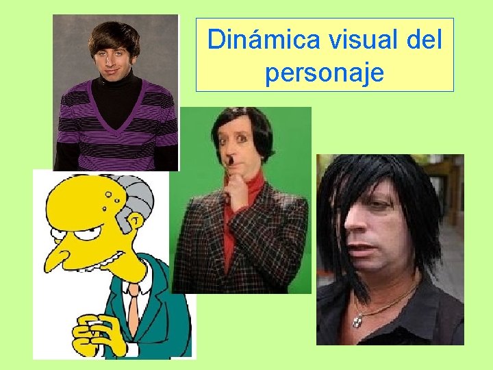 Dinámica visual del personaje 