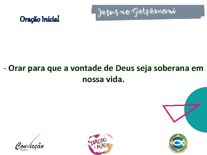 Oração Inicial - Orar para que a vontade de Deus seja soberana em nossa Oração Inicial - Orar para que a vontade de Deus seja soberana em nossa