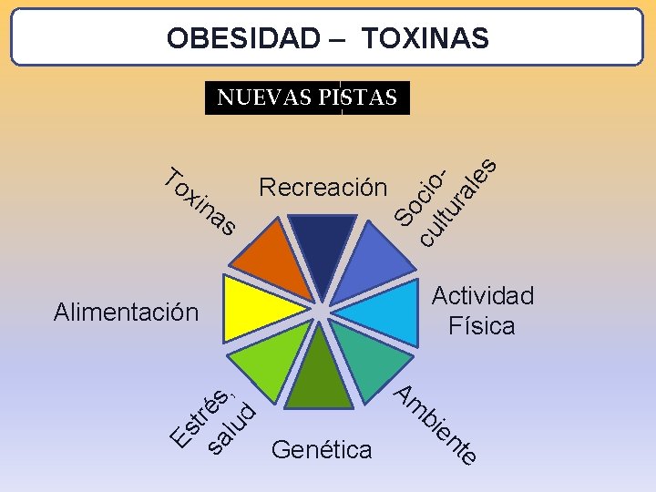 OBESIDAD – TOXINAS To xin as So cu cio ltu ra les NUEVAS PISTAS