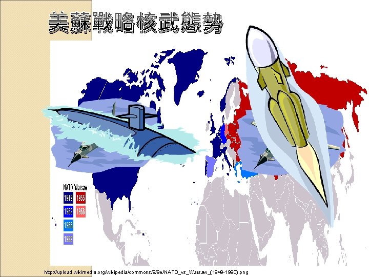美蘇戰略核武態勢 http: //upload. wikimedia. org/wikipedia/commons/9/9 e/NATO_vs_Warsaw_(1949 -1990). png 美蘇戰略核武態勢 http: //upload. wikimedia. org/wikipedia/commons/9/9 e/NATO_vs_Warsaw_(1949 -1990). png