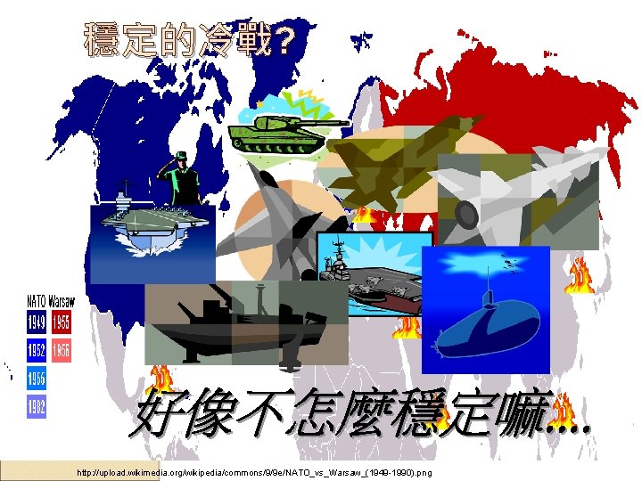 穩定的冷戰? http: //upload. wikimedia. org/wikipedia/commons/9/9 e/NATO_vs_Warsaw_(1949 -1990). png 穩定的冷戰? http: //upload. wikimedia. org/wikipedia/commons/9/9 e/NATO_vs_Warsaw_(1949 -1990). png