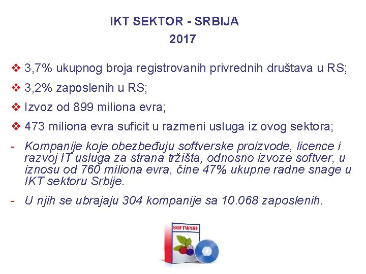 IKT SEKTOR - SRBIJA 2017 v 3, 7% ukupnog broja registrovanih privrednih društava u