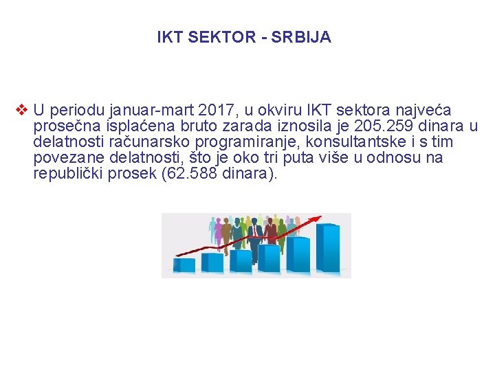 IKT SEKTOR - SRBIJA v U periodu januar-mart 2017, u okviru IKT sektora najveća
