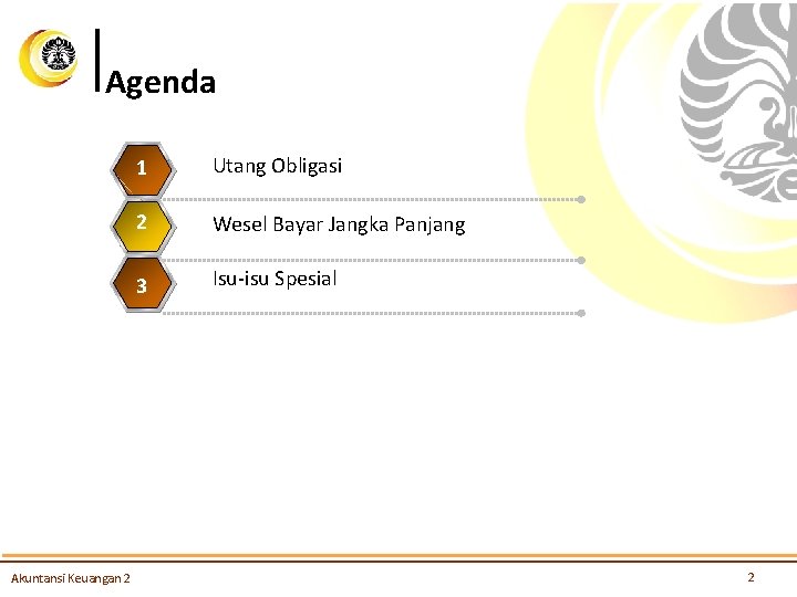 Agenda 1 Utang Obligasi 2 Wesel Bayar Jangka Panjang 3 Isu-isu Spesial 4 Akuntansi