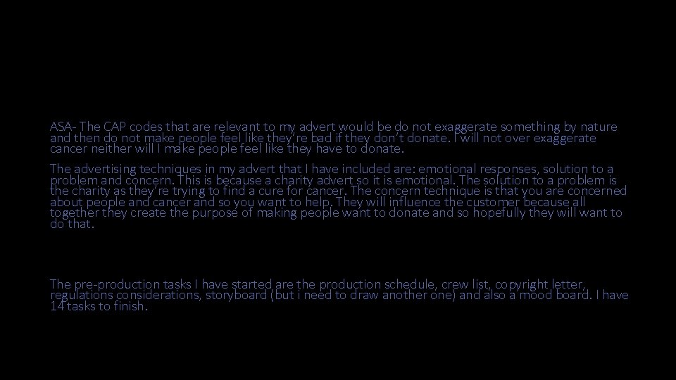 ASA- The CAP codes that are relevant to my advert would be do not ASA- The CAP codes that are relevant to my advert would be do not