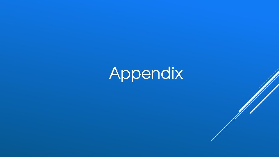 Appendix 