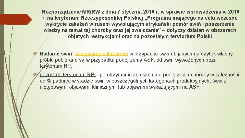 Rozporządzenie MRi. RW z dnia 7 stycznia 2016 r. w sprawie wprowadzenia w 2016